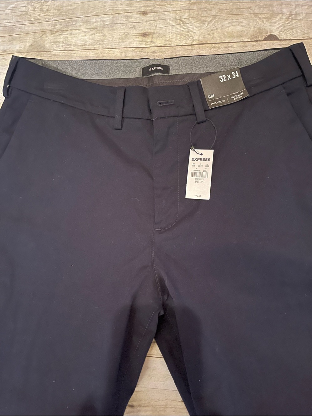 Men’s NWT Black Pants Hyper Stretch Slim 32 W x 34 L - Picture 2 of 9